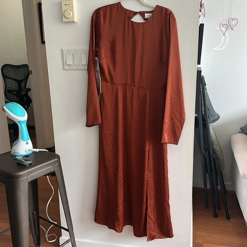 NWT Aritzia Wilfred Evora Rustwood Orange - Picture 2 of 7